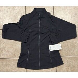 Lululemon Jacket Womens 12 Black Define Luon Full Zip Performance athleisure NWT